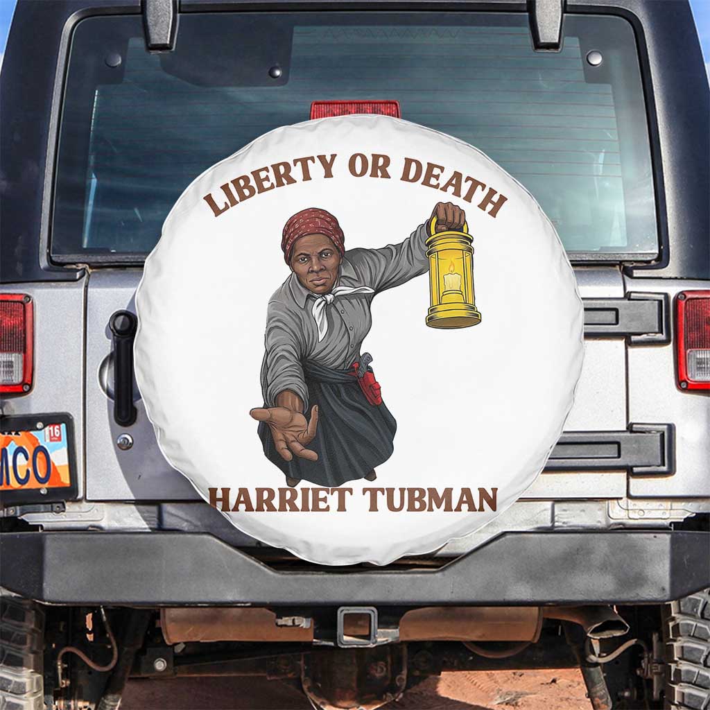 Harriet Tubman Freedom Quote Spare Tire Cover Liberty Or Death - Wonder Print Shop