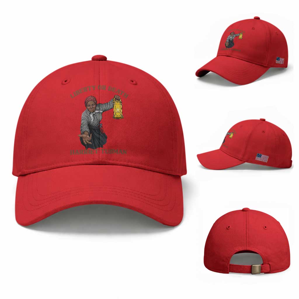 Harriet Tubman Freedom Quote Baseball Cap Liberty Or Death