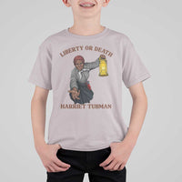 Harriet Tubman Freedom Quote T Shirt For Kid Liberty Or Death - Wonder Print Shop
