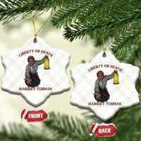 Harriet Tubman Freedom Quote Ceramic Ornament Liberty Or Death - Wonder Print Shop