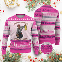 Harriet Tubman Freedom Quote Ugly Christmas Sweater Liberty Or Death - Wonder Print Shop