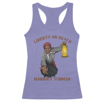 Harriet Tubman Freedom Quote Racerback Tank Top Liberty Or Death - Wonder Print Shop