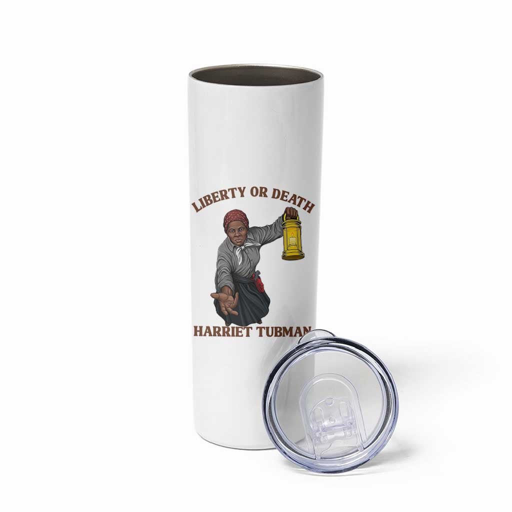 Harriet Tubman Freedom Quote Skinny Tumbler Liberty Or Death - Wonder Print Shop