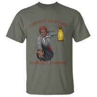 Harriet Tubman Freedom Quote T Shirt Liberty Or Death - Wonder Print Shop