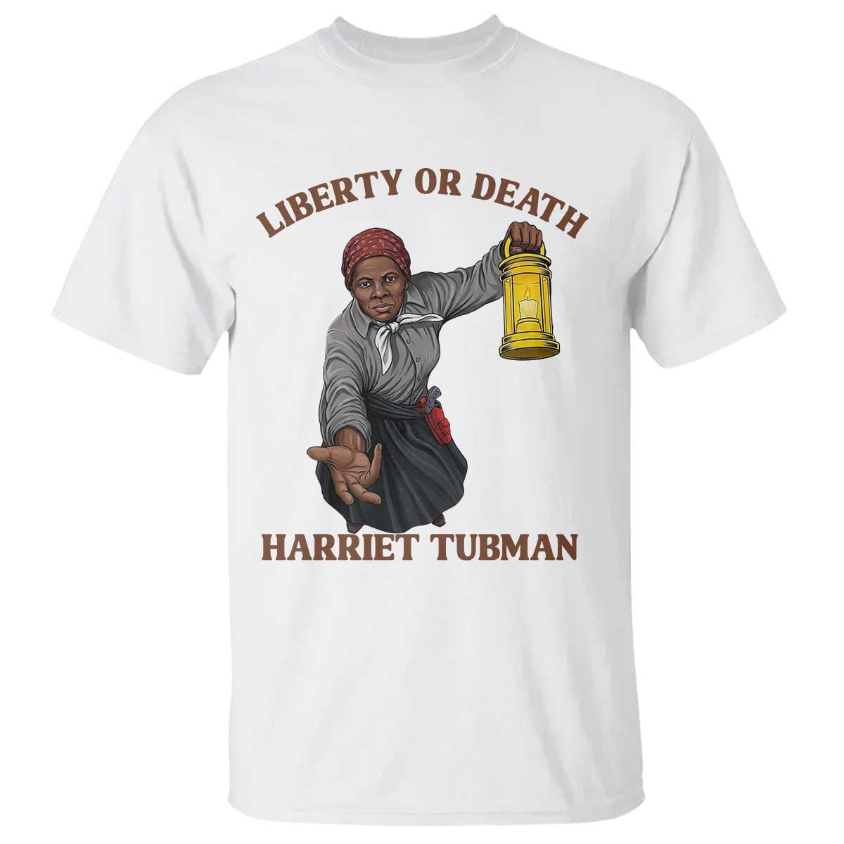 Harriet Tubman Freedom Quote T Shirt Liberty Or Death - Wonder Print Shop