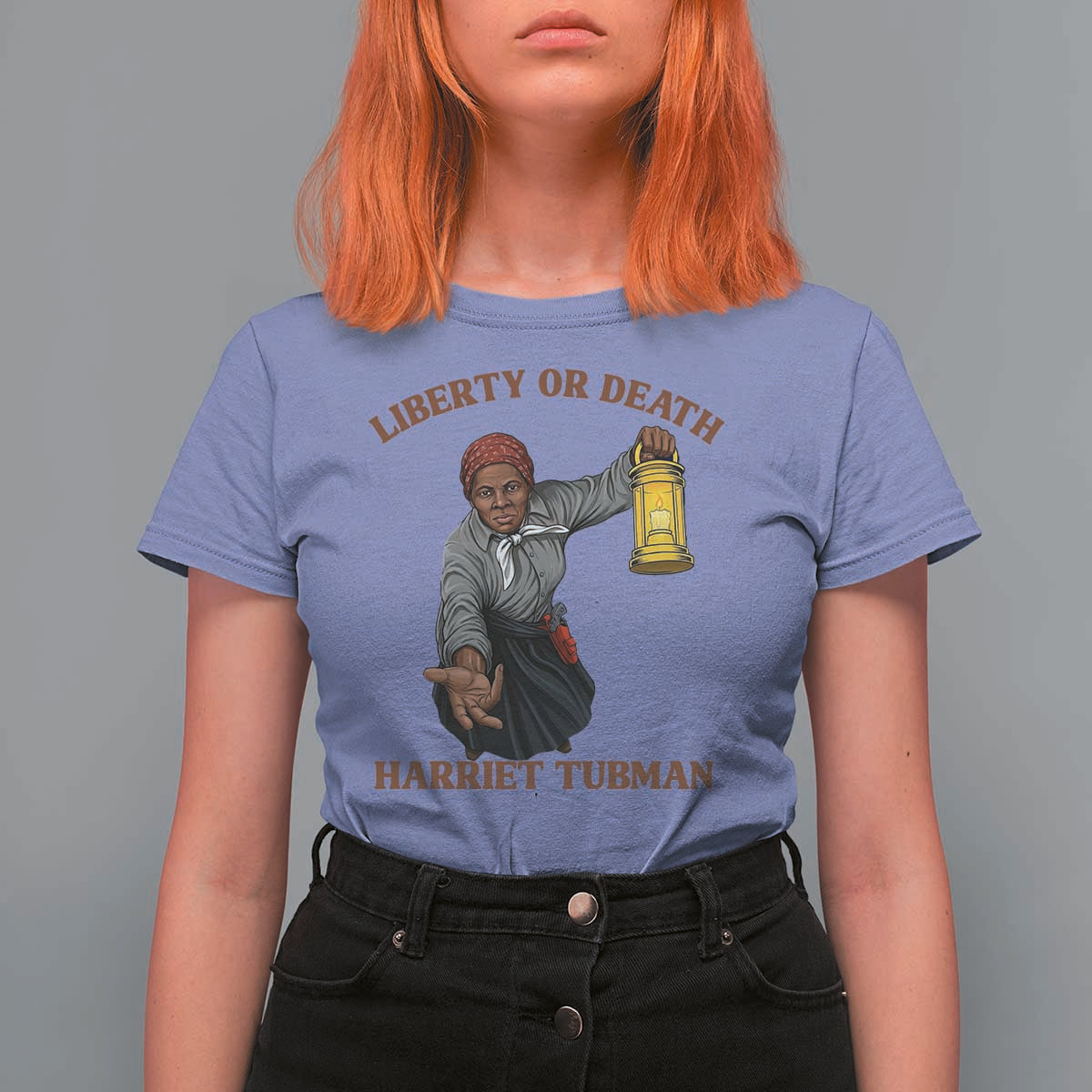 Harriet Tubman Freedom Quote T Shirt For Women Liberty Or Death - Wonder Print Shop