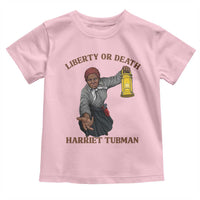 Harriet Tubman Freedom Quote Toddler T Shirt Liberty Or Death - Wonder Print Shop