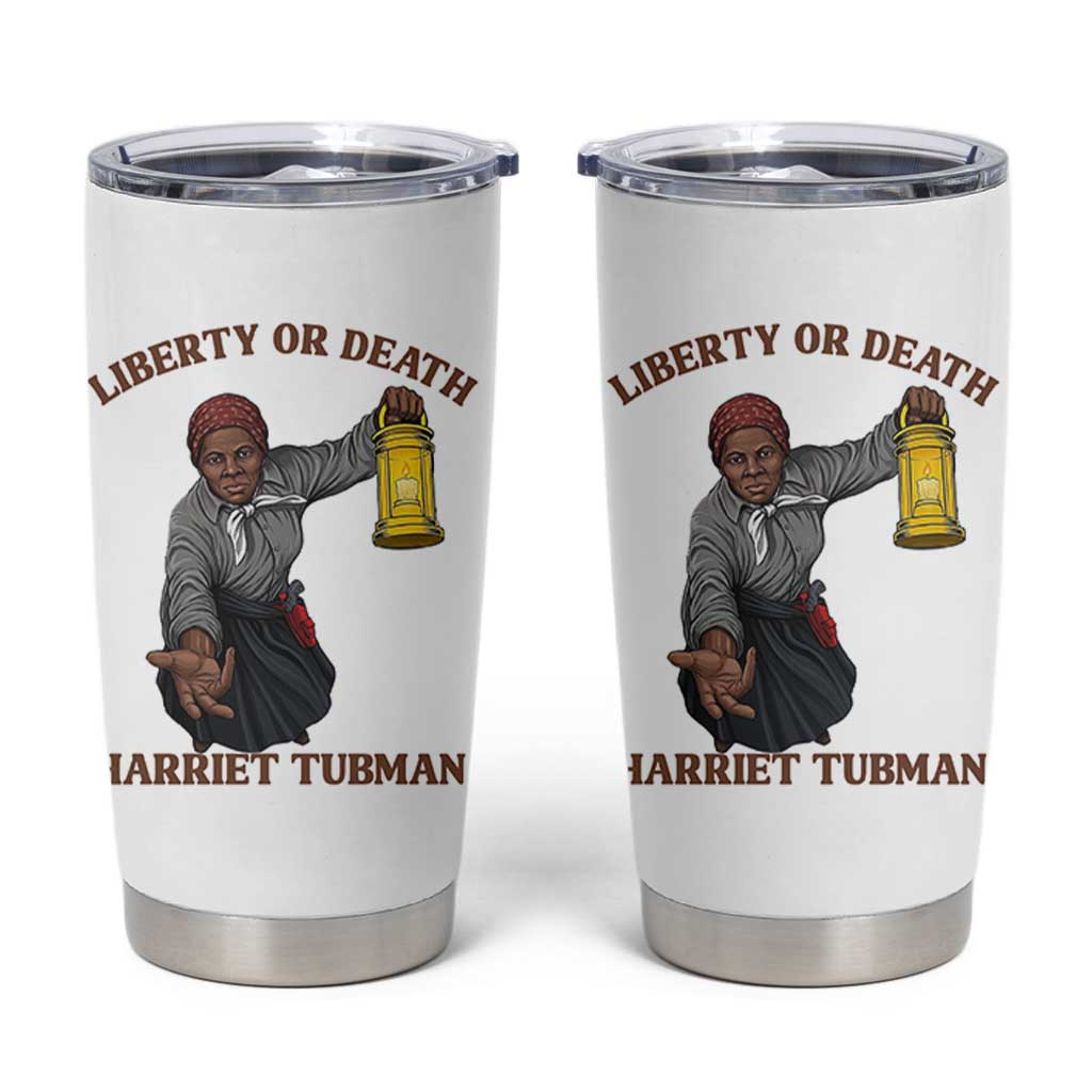 Harriet Tubman Freedom Quote Tumbler Cup Liberty Or Death - Wonder Print Shop