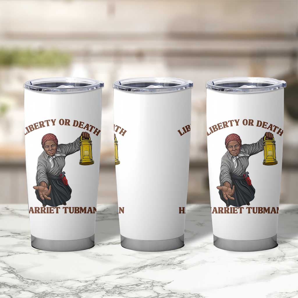 Harriet Tubman Freedom Quote Tumbler Cup Liberty Or Death - Wonder Print Shop