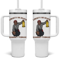 Harriet Tubman Freedom Quote Tumbler With Handle Liberty Or Death - Wonder Print Shop