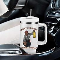 Harriet Tubman Freedom Quote Tumbler With Handle Liberty Or Death - Wonder Print Shop