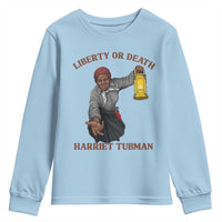 Harriet Tubman Freedom Quote Youth Sweatshirt Liberty Or Death - Wonder Print Shop