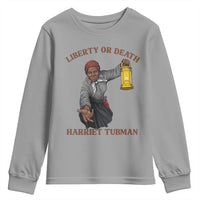 Harriet Tubman Freedom Quote Youth Sweatshirt Liberty Or Death - Wonder Print Shop