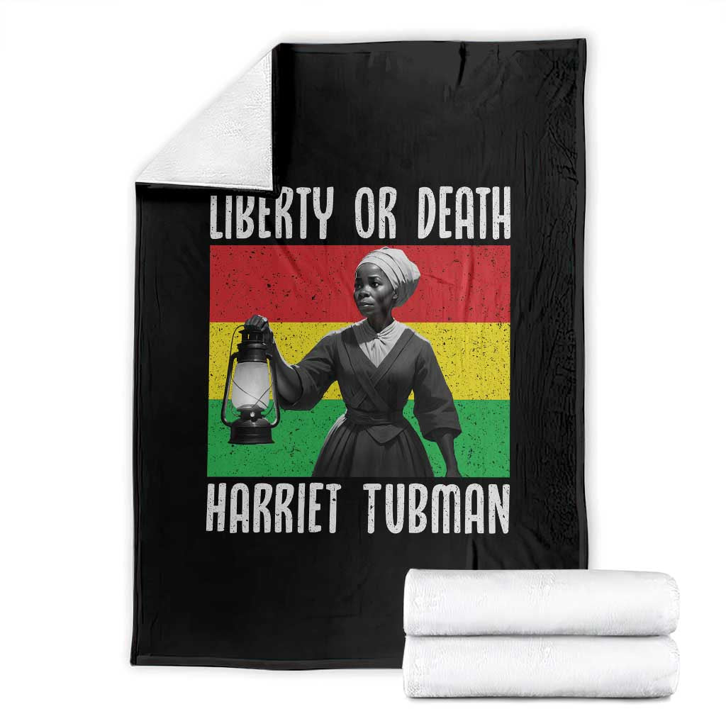 Harriet Tubman Women Leadership Throw Blanket Liberty Or Death - Wonder Print Shop