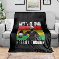 Harriet Tubman Women Leadership Throw Blanket Liberty Or Death - Wonder Print Shop