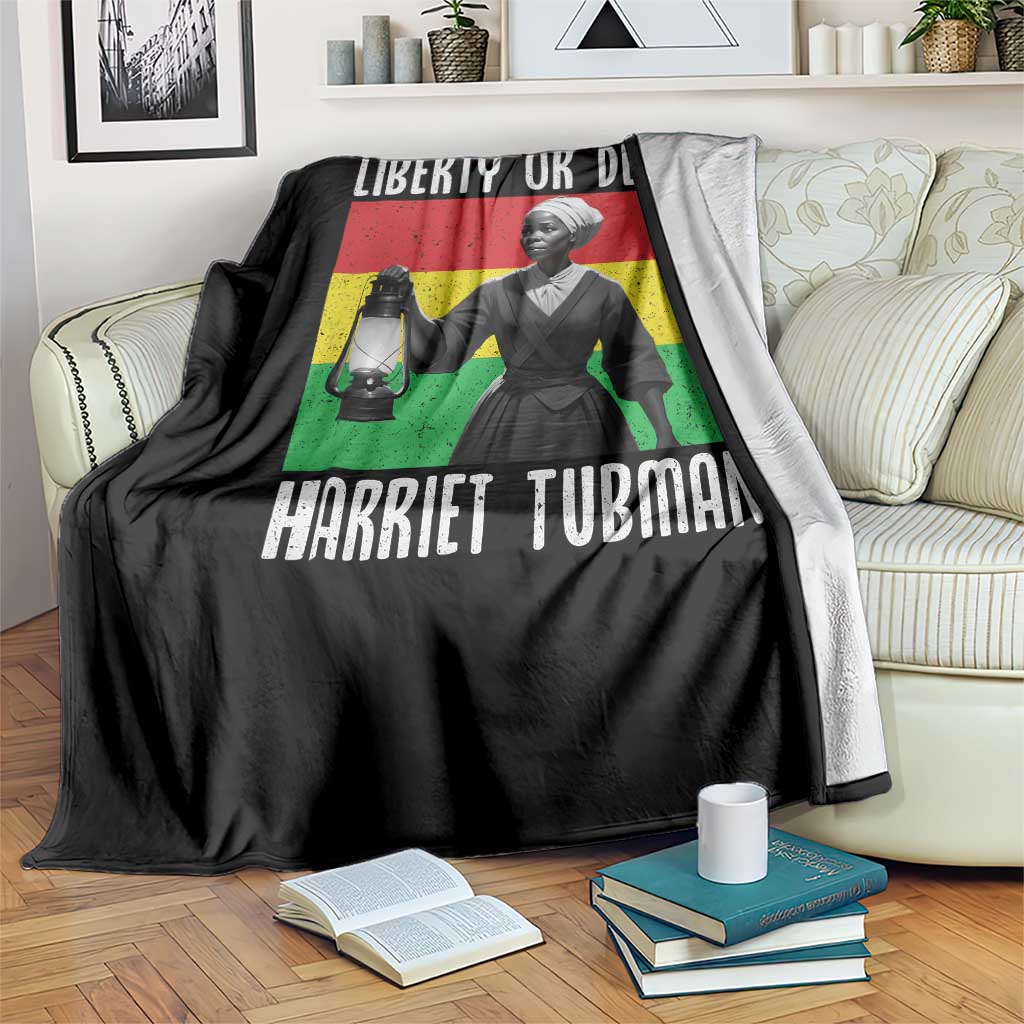 Harriet Tubman Women Leadership Throw Blanket Liberty Or Death - Wonder Print Shop