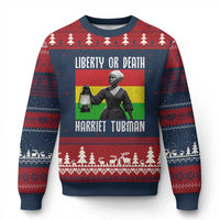 Harriet Tubman Women Leadership Ugly Christmas Sweater Liberty Or Death - Wonder Print Shop