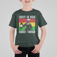 Harriet Tubman Women Leadership T Shirt For Kid Liberty Or Death - Wonder Print Shop