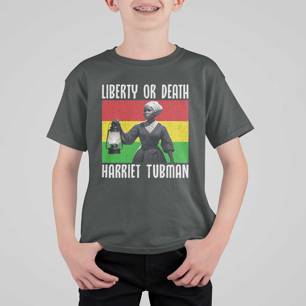 Harriet Tubman Women Leadership T Shirt For Kid Liberty Or Death - Wonder Print Shop
