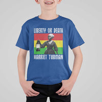 Harriet Tubman Women Leadership T Shirt For Kid Liberty Or Death - Wonder Print Shop