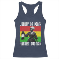 Harriet Tubman Women Leadership Racerback Tank Top Liberty Or Death - Wonder Print Shop