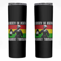 Harriet Tubman Women Leadership Skinny Tumbler Liberty Or Death - Wonder Print Shop