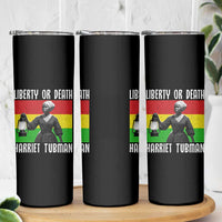 Harriet Tubman Women Leadership Skinny Tumbler Liberty Or Death - Wonder Print Shop