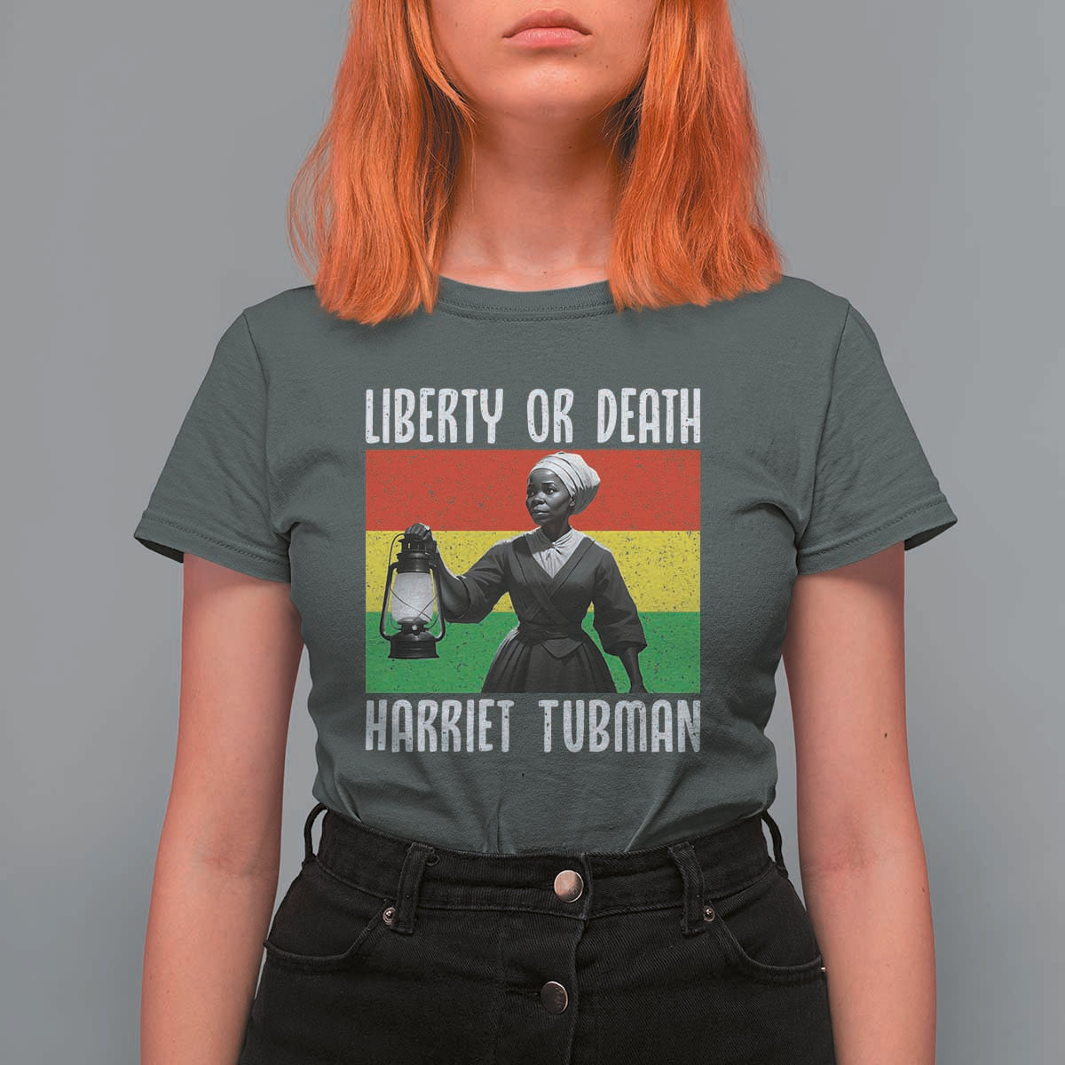 Harriet Tubman Women Leadership T Shirt For Women Liberty Or Death - Wonder Print Shop