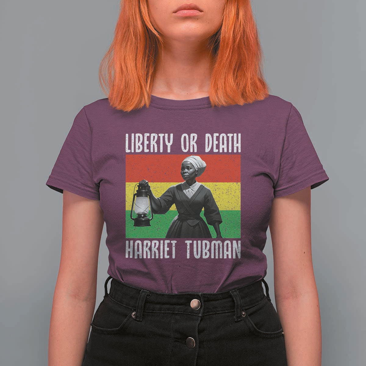 Harriet Tubman Women Leadership T Shirt For Women Liberty Or Death - Wonder Print Shop