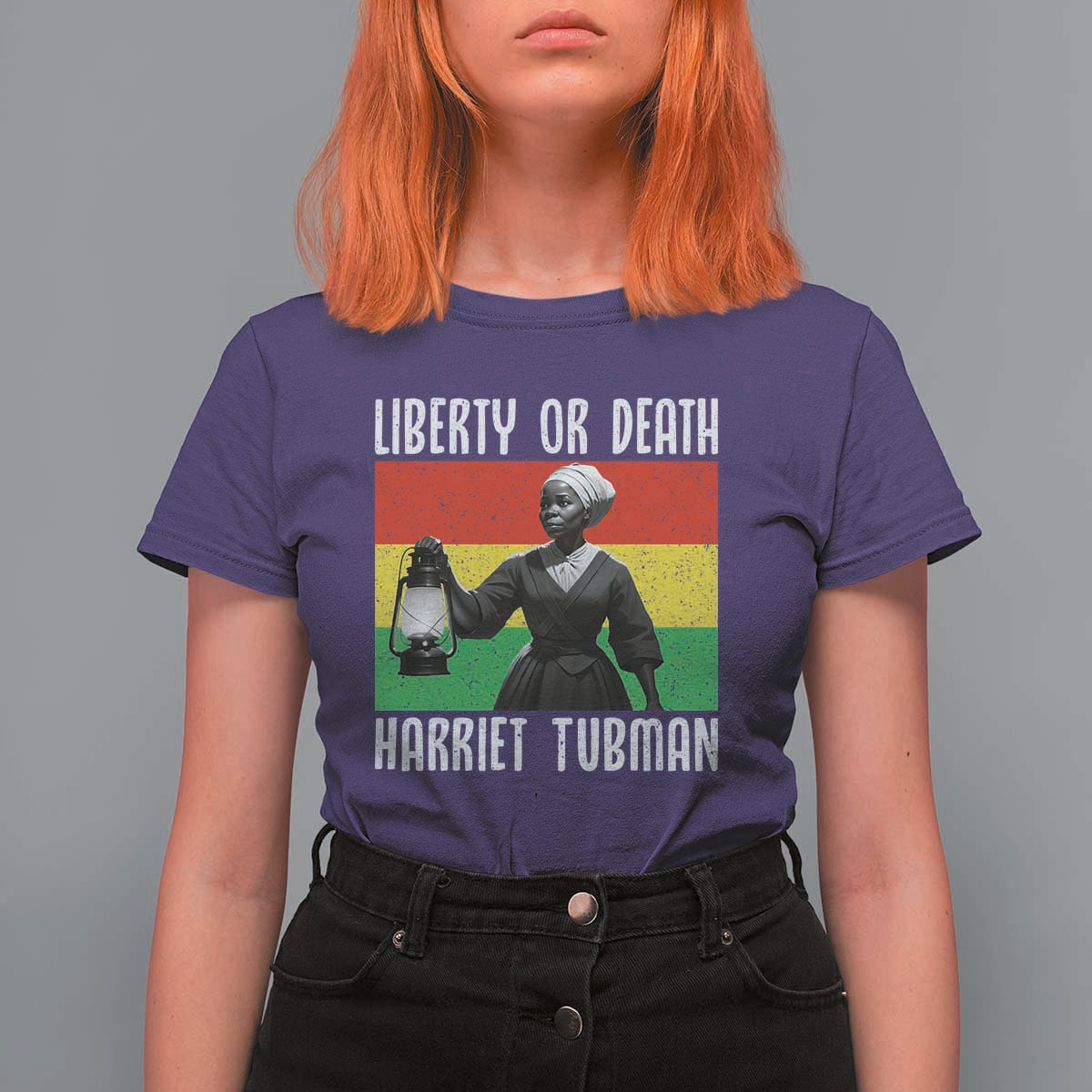 Harriet Tubman Women Leadership T Shirt For Women Liberty Or Death - Wonder Print Shop