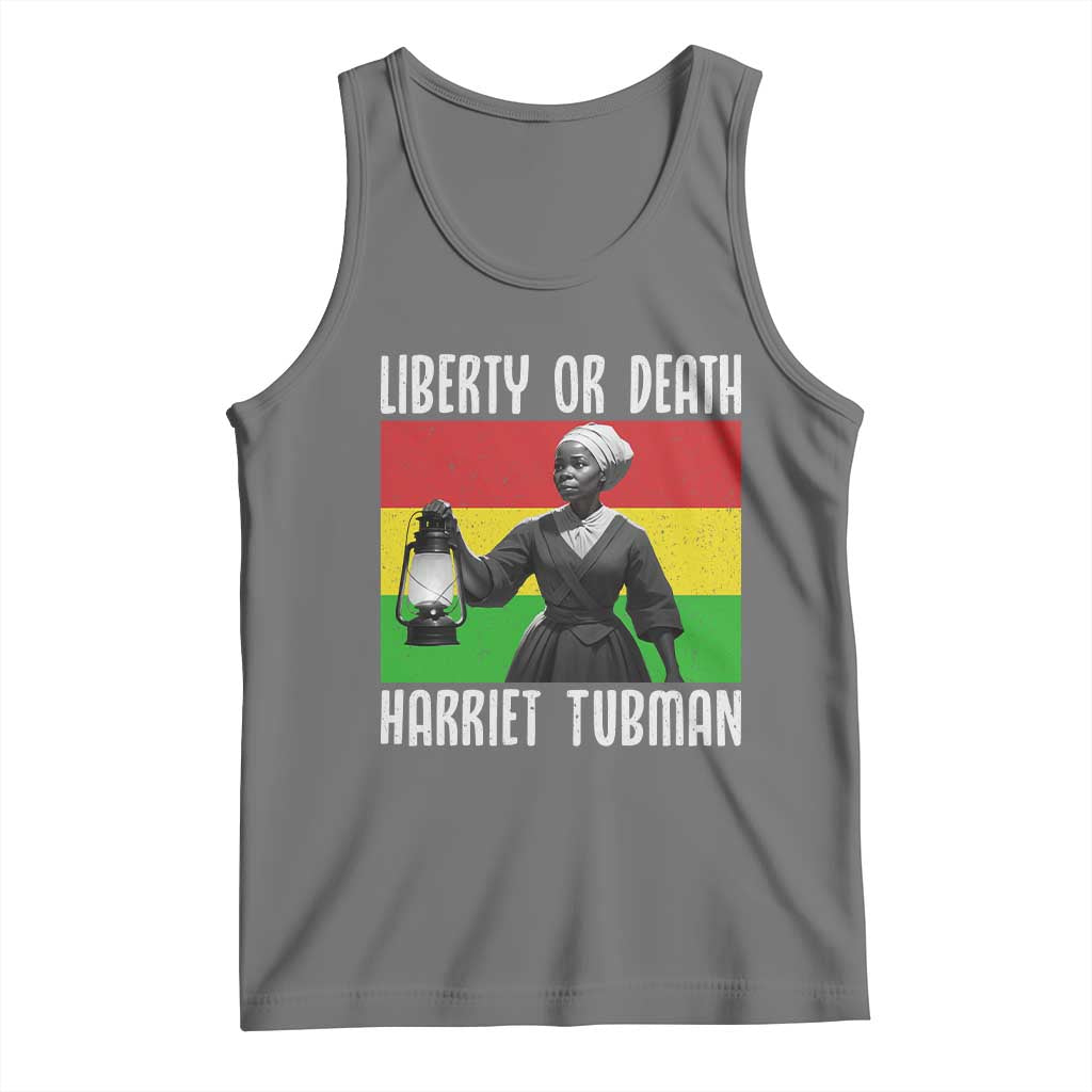 Harriet Tubman Women Leadership Tank Top Liberty Or Death - Wonder Print Shop