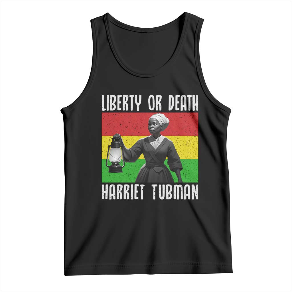 Harriet Tubman Women Leadership Tank Top Liberty Or Death - Wonder Print Shop