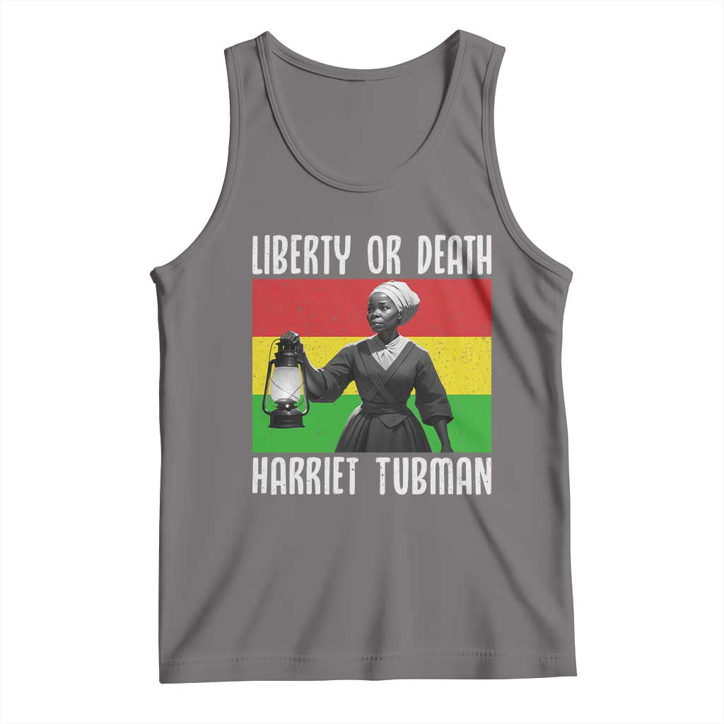 Harriet Tubman Women Leadership Tank Top Liberty Or Death - Wonder Print Shop