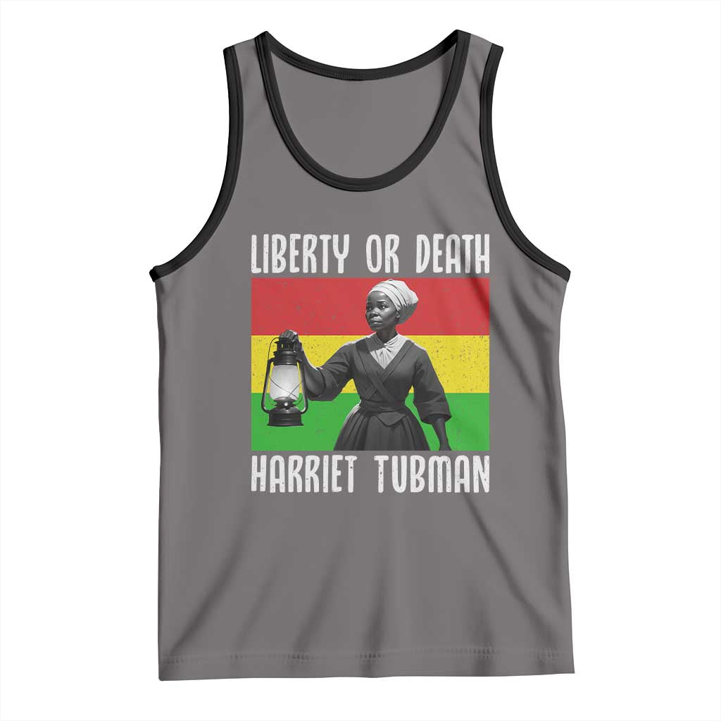 Harriet Tubman Women Leadership Tank Top Liberty Or Death - Wonder Print Shop