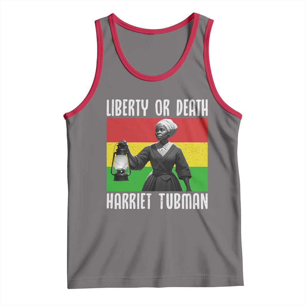 Harriet Tubman Women Leadership Tank Top Liberty Or Death - Wonder Print Shop