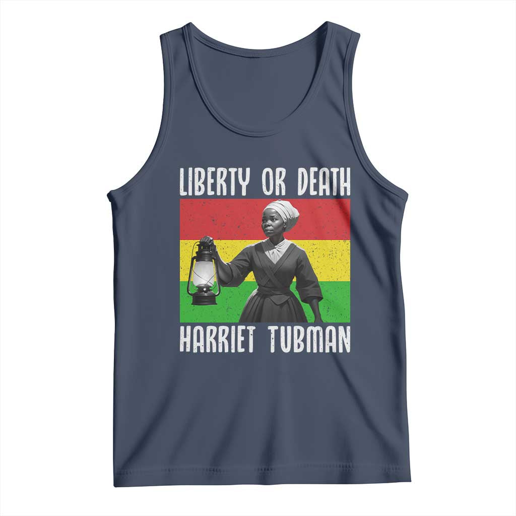 Harriet Tubman Women Leadership Tank Top Liberty Or Death - Wonder Print Shop