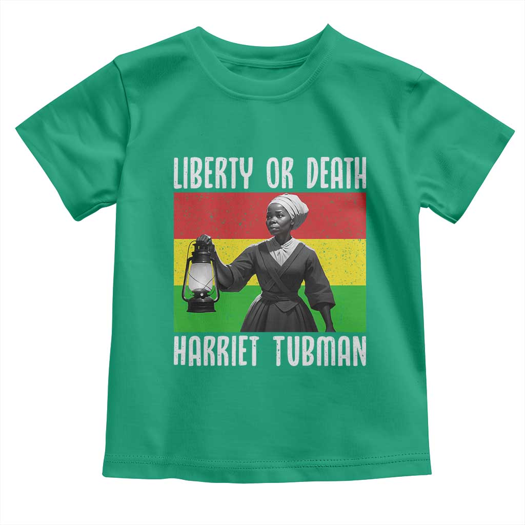 Harriet Tubman Women Leadership Toddler T Shirt Liberty Or Death - Wonder Print Shop