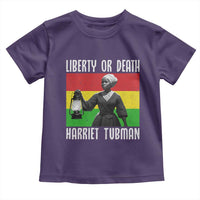 Harriet Tubman Women Leadership Toddler T Shirt Liberty Or Death - Wonder Print Shop