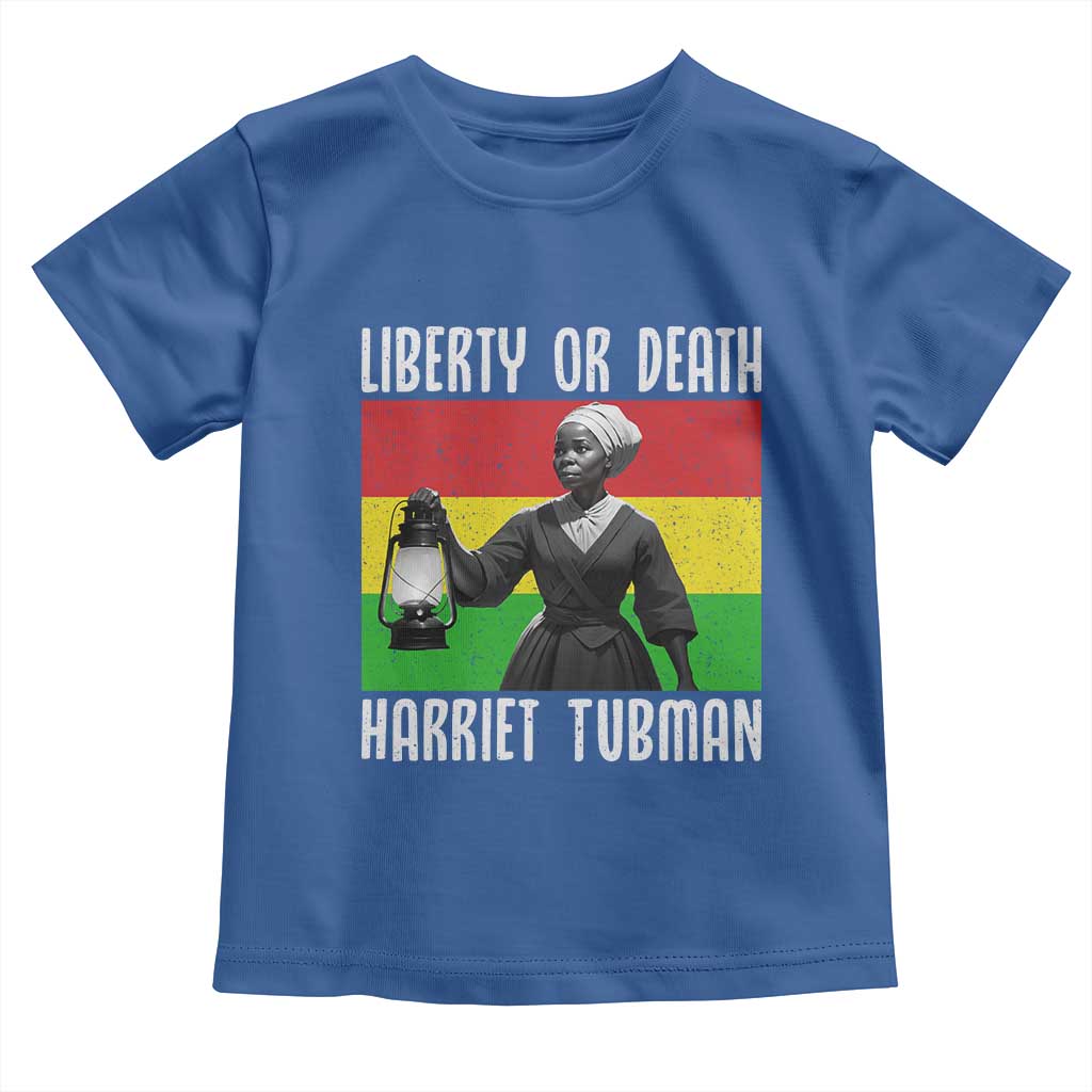 Harriet Tubman Women Leadership Toddler T Shirt Liberty Or Death - Wonder Print Shop