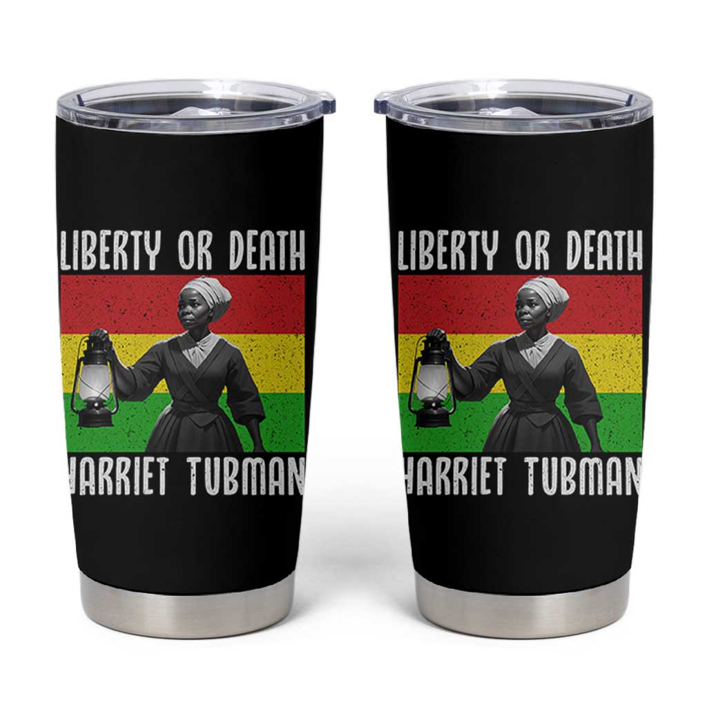 Harriet Tubman Women Leadership Tumbler Cup Liberty Or Death - Wonder Print Shop
