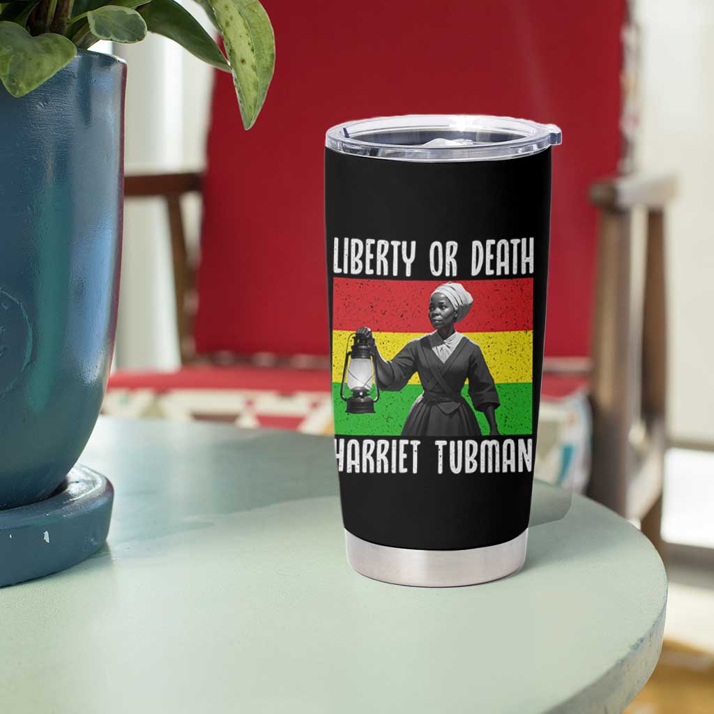 Harriet Tubman Women Leadership Tumbler Cup Liberty Or Death - Wonder Print Shop