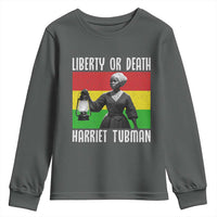 Harriet Tubman Women Leadership Youth Sweatshirt Liberty Or Death - Wonder Print Shop