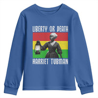 Harriet Tubman Women Leadership Youth Sweatshirt Liberty Or Death - Wonder Print Shop