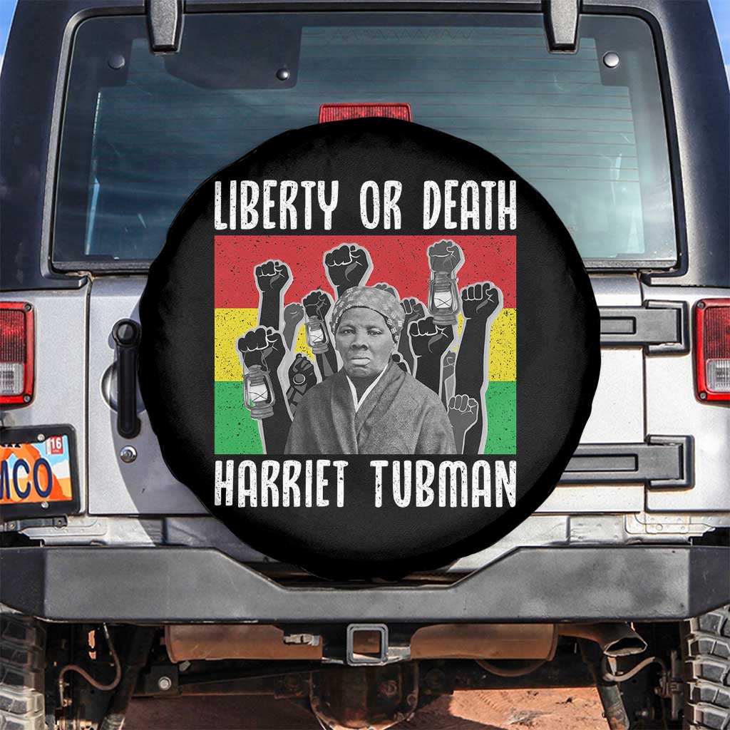 Harriet Tubman Spare Tire Cover Liberty Or Death Women Empowerment Quote - Wonder Print Shop