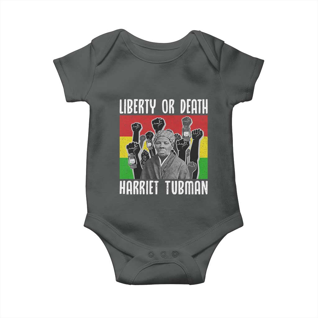 Harriet Tubman Baby Onesie Liberty Or Death Women Empowerment Quote - Wonder Print Shop