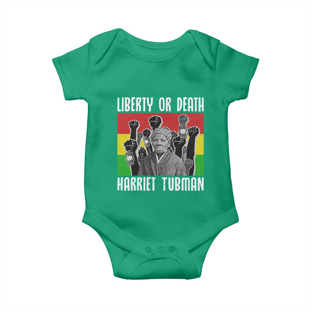 Harriet Tubman Baby Onesie Liberty Or Death Women Empowerment Quote - Wonder Print Shop