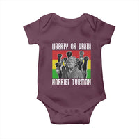 Harriet Tubman Baby Onesie Liberty Or Death Women Empowerment Quote - Wonder Print Shop
