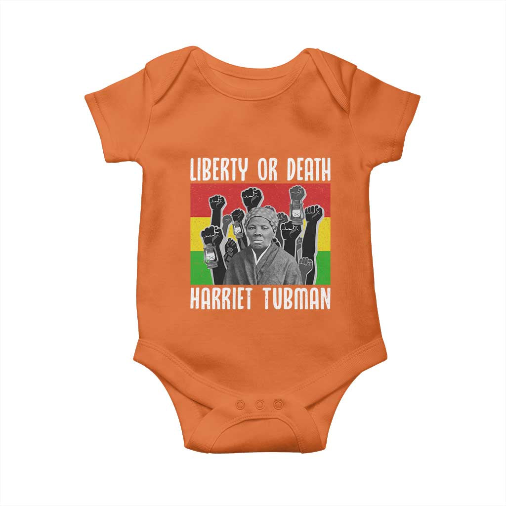Harriet Tubman Baby Onesie Liberty Or Death Women Empowerment Quote - Wonder Print Shop