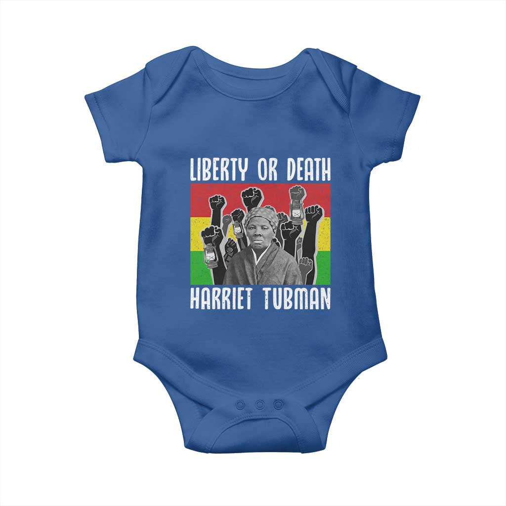 Harriet Tubman Baby Onesie Liberty Or Death Women Empowerment Quote - Wonder Print Shop