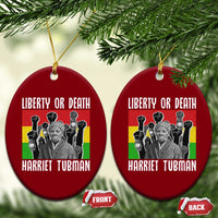 Harriet Tubman Ceramic Ornament Liberty Or Death Women Empowerment Quote - Wonder Print Shop